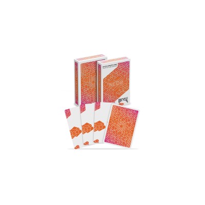 Bicycle Neon Orange Bump Kart Koleksiyonluk İskambil Kartı Cardistry Oyun Kağıdı Kartları Destesi