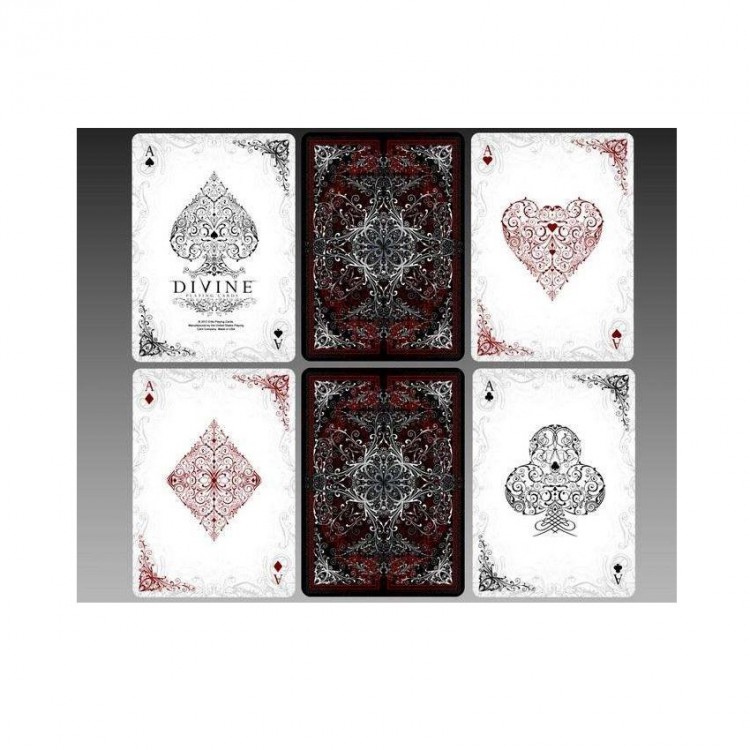 Jeu De Cartes Bicycle Divine Proportion - Édition Limitée - Customisé Selon Le Nombre D'or - Format Poker 6.3x8.8 Cm - Finition Coussin D'air