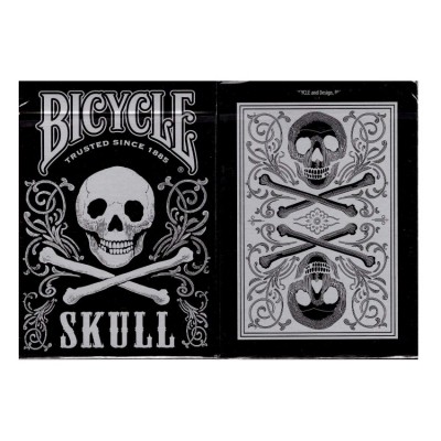 Bicycle Skull Metallic Silver Oyun Kağıdı Kartı Kartları Destesi Koleksiyonluk