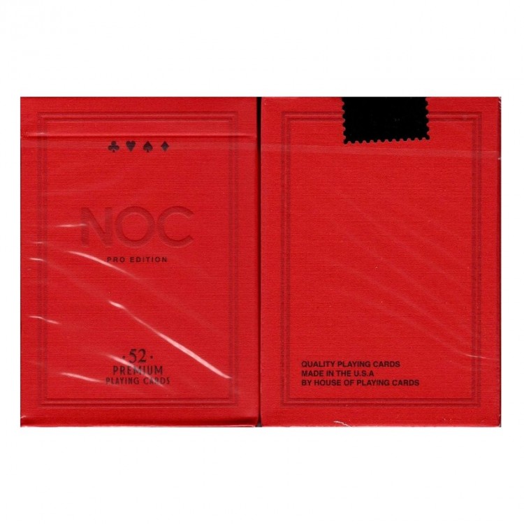 Bicycle NOC Pro Burgundy Red Marked Premium Oyun Kağıdı Kartı iskambil