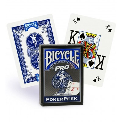Bicycle Pro Poker Peek Mavi iskambil Oyun Kağıdı Kartları Destesi