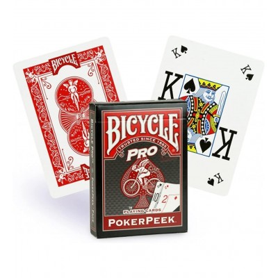 Bicycle Pro Poker Peek Kırmızı iskambil Oyun Kağıdı Kartları Destesi