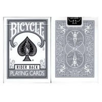 Bicycle Standart Index Gri Gümüş Rider Back Oyun Kağıdı Kartı iskambil Kartları Destesi