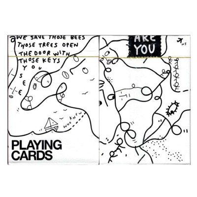 Theory11 Shantell Martin White Oyun Kağıdı Koleksiyonluk iskambil Kartları