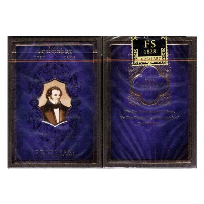 Franz Schubert Premium Oyun Kağıdı Limited Edition Koleksiyonluk iskambil Kartları