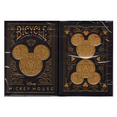 Bicycle Disney Mickey Mouse Black and Gold Premium Oyun Kağıdı Koleksiyonluk iskambil Kartları