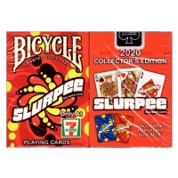 Bicycle 7-Eleven Slurpee Red Oyun Kağıdı Limited Edition Koleksiyonluk iskambil Kartları