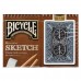 Bicycle Sketch (Artist Series) Glided Oyun Kağıdı iskambil Kartları