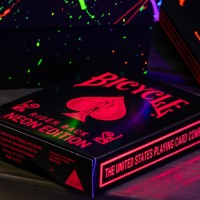 Bicycle Star Fire Pink Neon Premium Oyun Kağıdı Koleksiyonluk iskambil Kartları Destesi