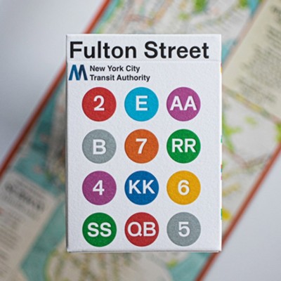 Bicycle Fulton Street Mta White Edition Premium Oyun Kağıdı iskambil Kartları Destesi
