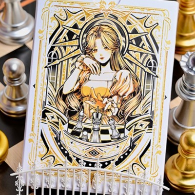 King Star Chess White Satranç Premium Oyun Kağıdı iskambil Kartları Destesi