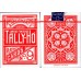 Tally-Ho Fan Back Kart 2 Deste Mavi Kırmızı İskambil Kartı Oyun Kağıdı Kartları